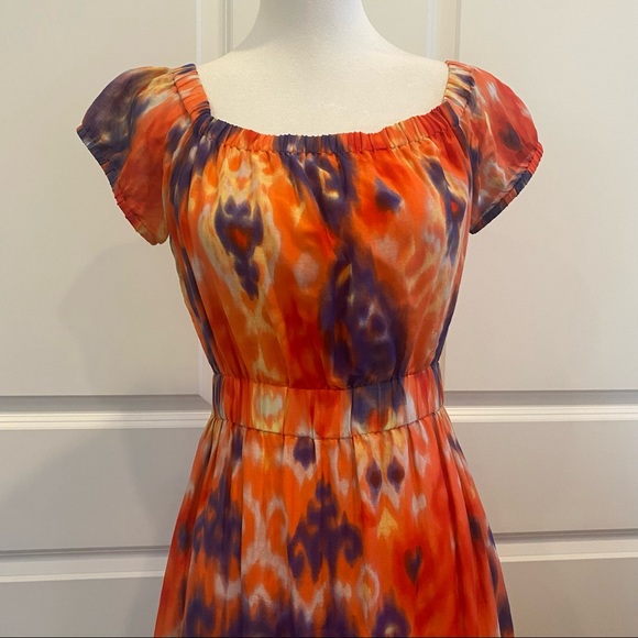 THEORY Cotton & Silk Mini Dress - Picture 2 of 9